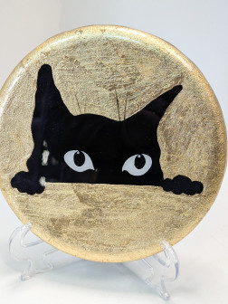 Панно "Черный кот"