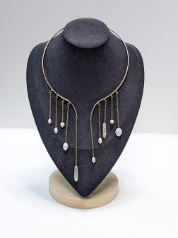 Колье с натуральным жемчугом