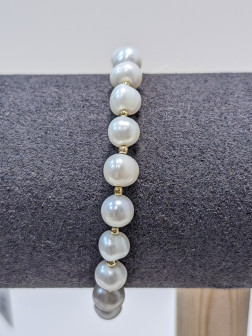 Браслет из натурального жемчуга (круглого)