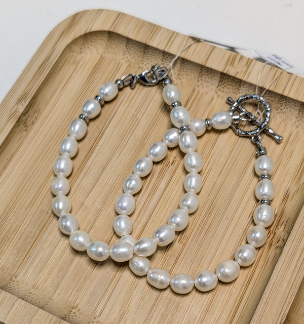 Браслет из натурального жемчуга