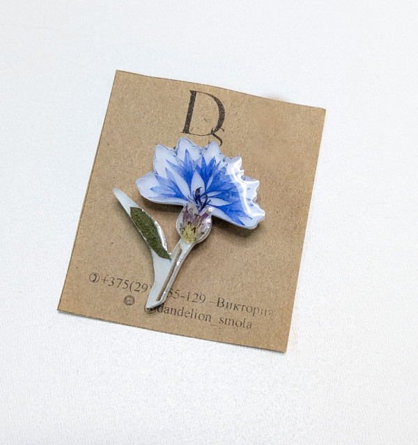 Браслет из голубого берилла и натурального жемчуга