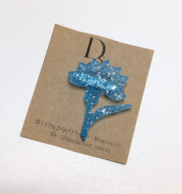 Браслет из голубого берилла и натурального жемчуга