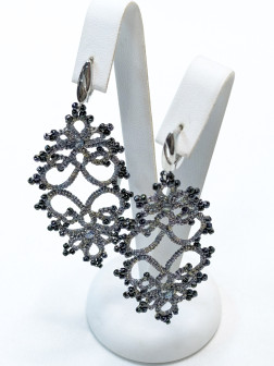 Серьги плетёные