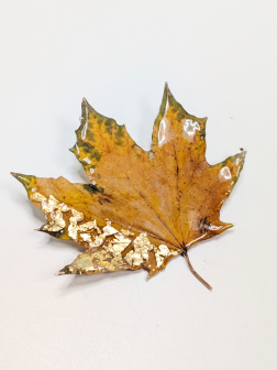 Брошь "Кленовый лист"